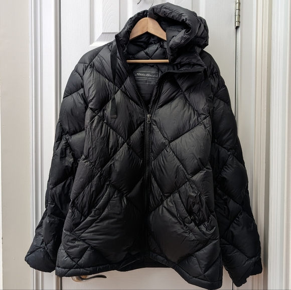 Eddie Bauer Hooded Down Puffer Jacket - Picture 1 of 3